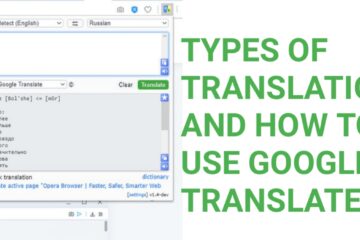 Types of Translation and How to Use Google Translate