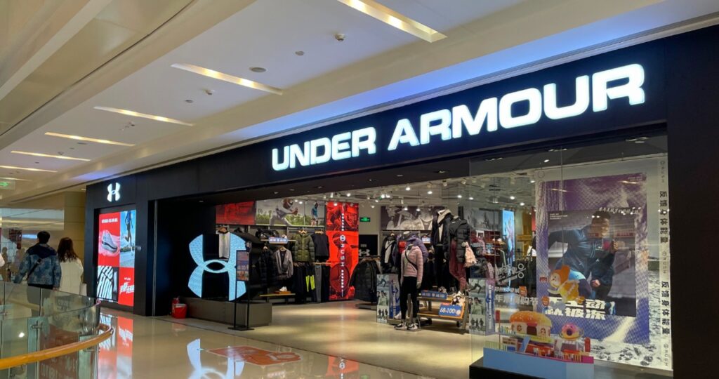 Shopping at an Under Armour Outlet